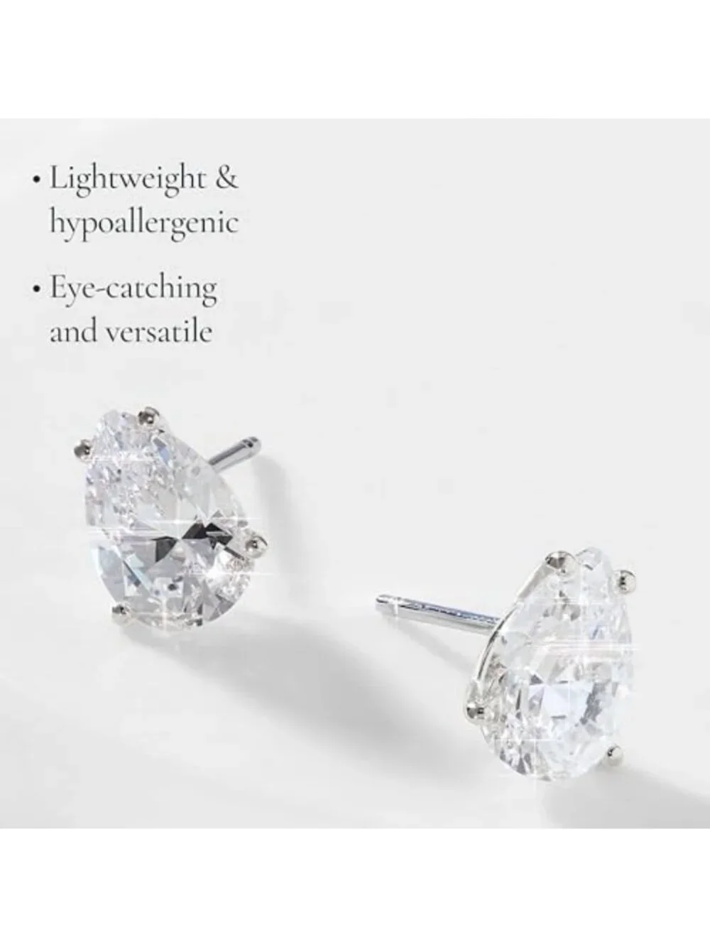 Elegant Cubic Zirconia Stud Earrings - Sparkling Jewelry for Any Occasion